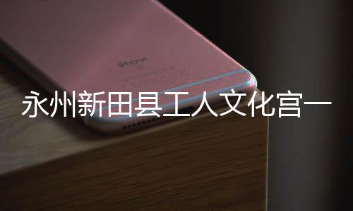 新田县工大厅投用化宫人文永州一楼演艺即将建成